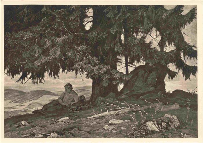 Verlag HDK Haus der Deutschen Kunst Nr. 624 Muenchen Gustav Traub Bergtanne