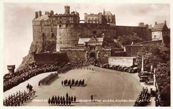 EDINBURGH  SCOTLAND UK Changing the Guard Edinburgh Castle