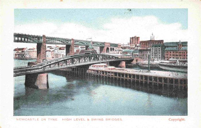 Newcastle  UK-Upon-Tyne Tyneside UK High Level and Swing Bridges