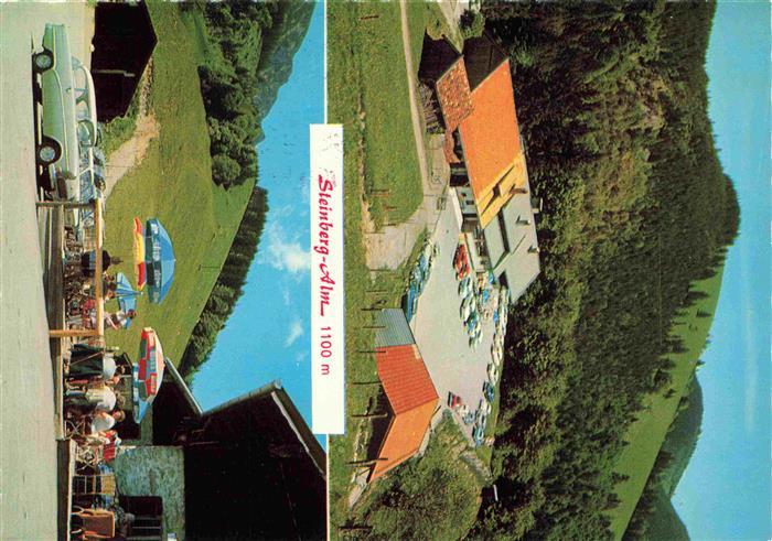 Ruhpolding Bayern Berggasthof Steinberg Alm Terrasse