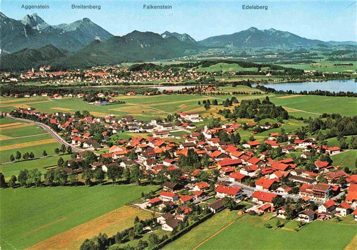 Schwangau Fliegeraufnahme mit Aggenstein Breitenberg Falkensten Edelsberg