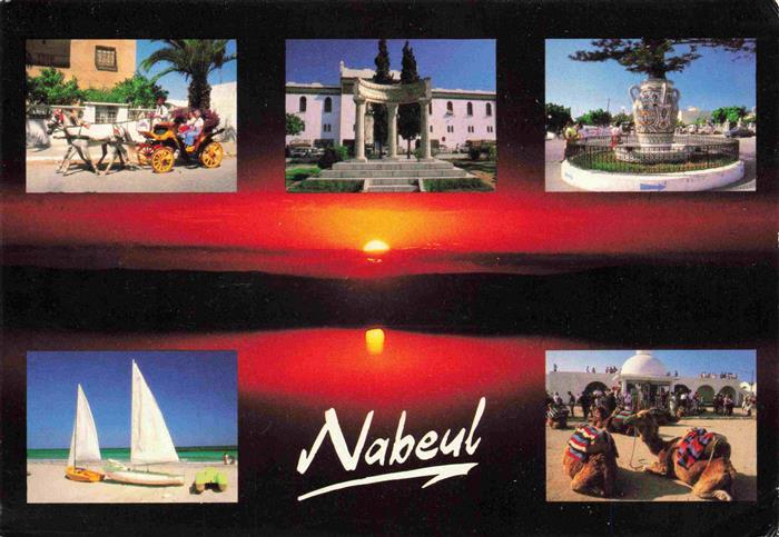 Nabeul Tunesie Pferdekutsche Palast Park Strand Markt