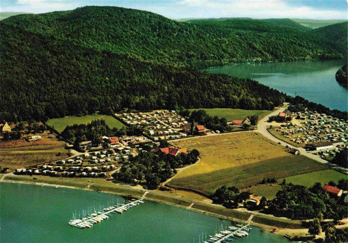 Scheid Halbinsel Hessen Edersee Fliegeraufnahme