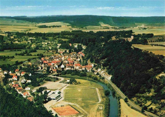 Helmarshausen am Reinhardswald Fliegeraufnahme