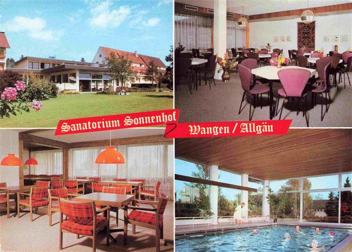 Wangen Allgaeu Bayern Sanatorium Sonnenhof Gastraeume Hallenbad