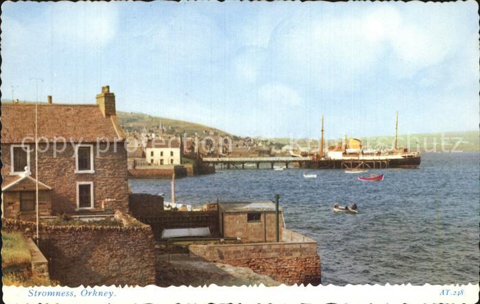 Stromness Harbour Coast Kuestenstadt