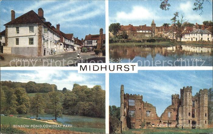 Midhurst Spread Eagle Hotel South Pond Cowdray House Ruins Benbow Pond Cowdray P