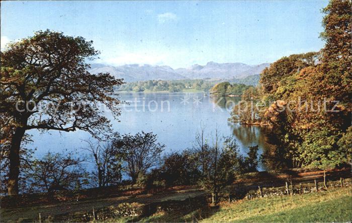 Windermere Bowness South Lakeland Panorama Lake Mountains from Low Wood