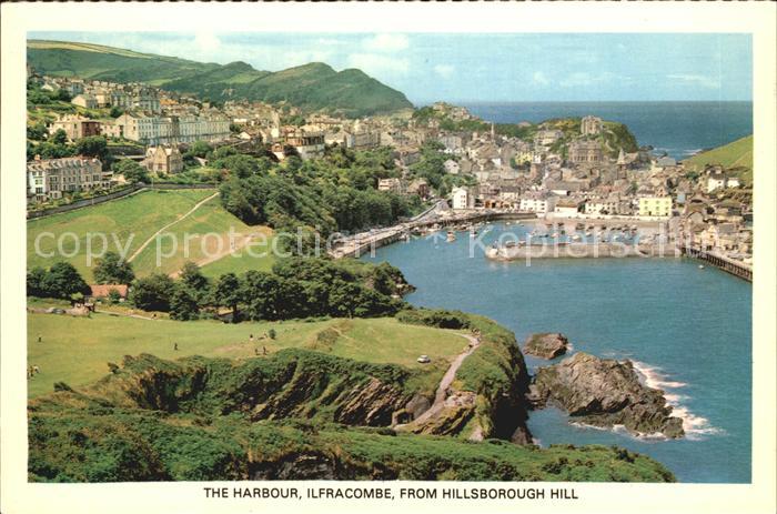 Ilfracombe North Devon Harbour as seen from Hillsborough Hill
