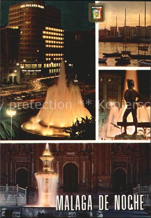 Malaga Andalucia de noche
