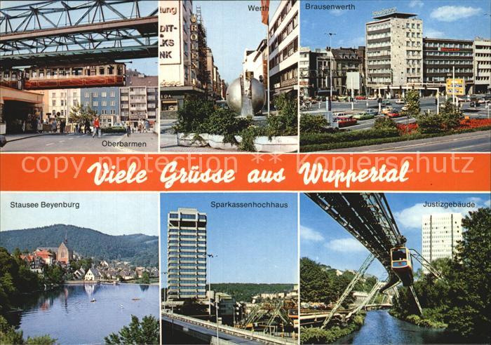 WUPPERTAL NRW Oberbarmen Schwebebahn Werth Brausenwerth Stausee Beyenburg Hochha
