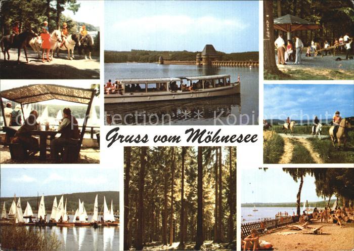 Moehnesee Talsperre Brandbad Boot Segeln Reiten Kinderspielplatz