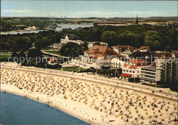 Travemuende Ostseebad Strand Hotels Fliegeraufnahme