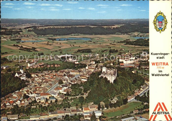 Weitra Stadtkern Schloss Fliegeraufnahme