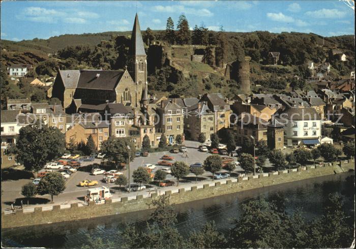 La Roche-en-Ardenne Panorama et l'Ourthe Eglise Chateau