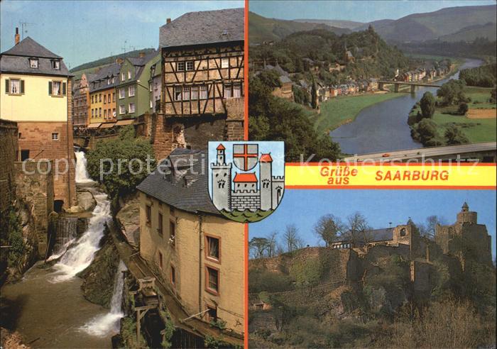 Saarburg Saar Altstadt Wasserfall Burg