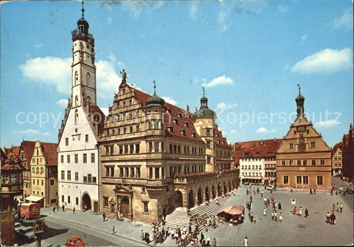 Rothenburg Tauber Altes Rathaus 13. Jhdt. Neues Rathaus 16. Jhdt.
