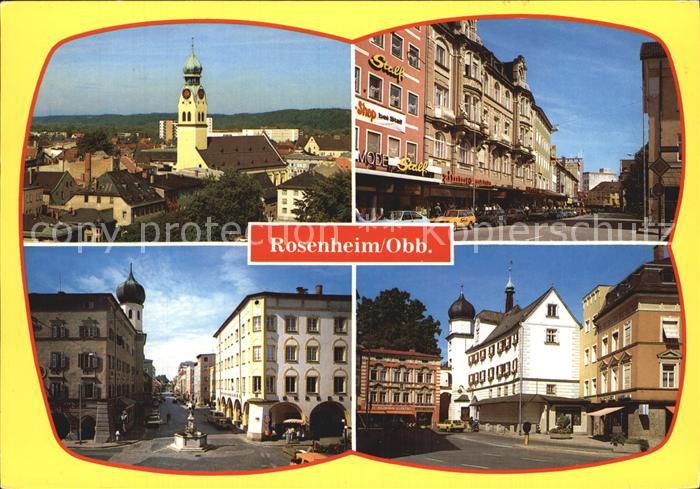Rosenheim Bayern Teilansichten Zentrum Kirche