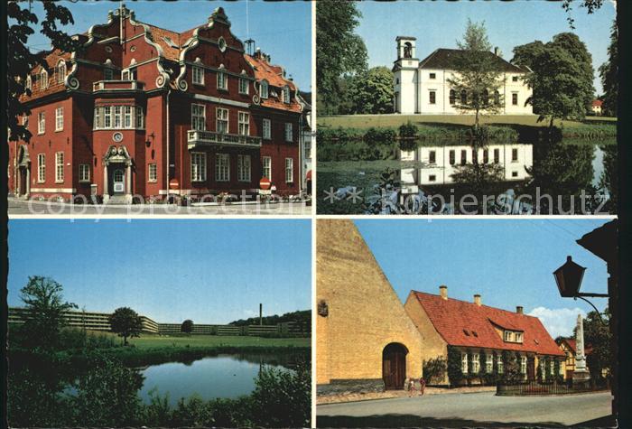 Horsholm Radhuset Kirken Opnaesgard Stolbergstotten og Praestegarden