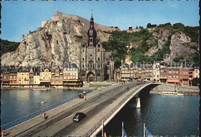 Dinant Wallonie Pont Eglise Notre Dame Teleferique Bruecke Kirche Bergbahn