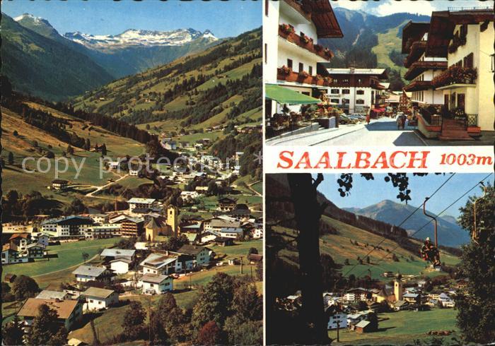 Saalbach-Hinterglemm Panorama Alpenblick Strassenpartie Sessellift