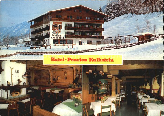 Kirchdorf Tirol Hotel Pension Kalkstein Restaurant Winterpanorama