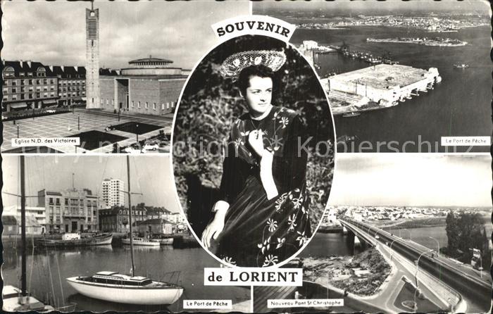 Lorient Morbihan Bretagne Eglise Notre Dame des Victoires Port de Peche Pont St