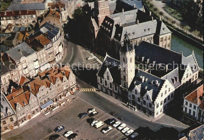 Dendermonde Stadhuis Luchtopname Rathaus Fliegeraufnahme
