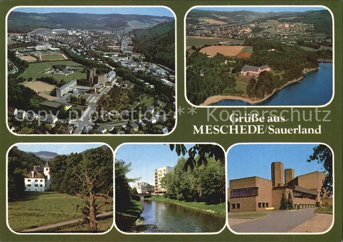 Meschede Teilansichten Fliegeraufnahme