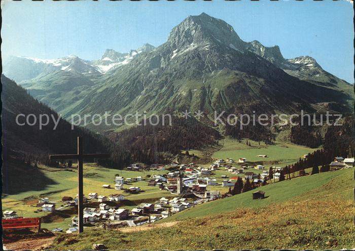 Lech Vorarlberg Panorama mit Omeshorn Lechtaler Alpen