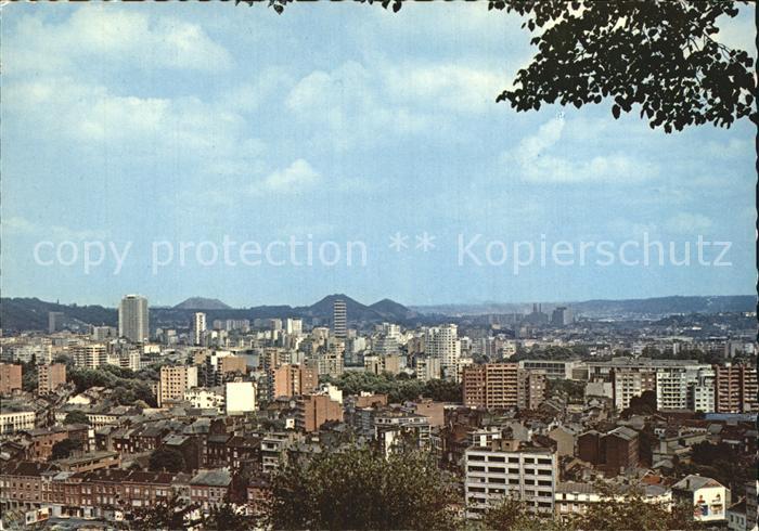 Liege Luettich Panorama Blick ueber die Stadt