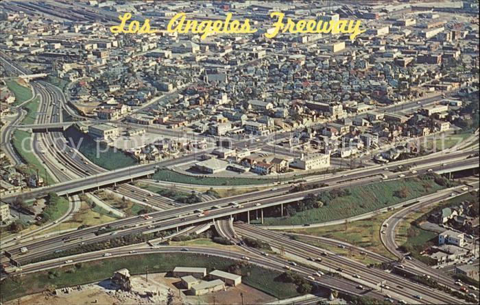 Los Angeles California Fliegeraufnahme Civic Center Freeway