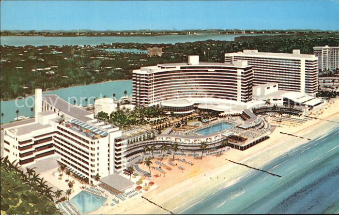 Miami Beach Fontainebleau Hotel Fliegeraufnahme