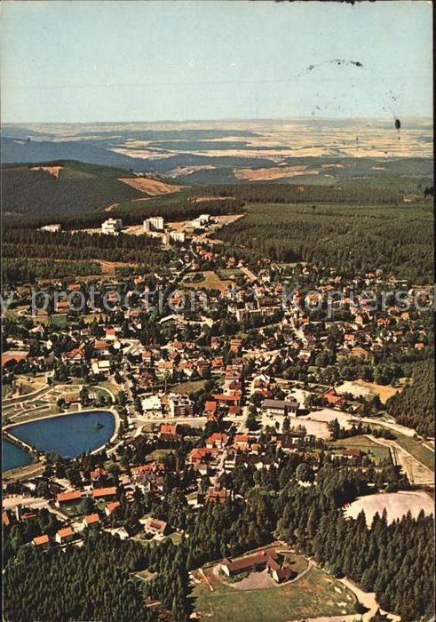 GOSLAR Harz Niedersachsen Fliegeraufnahme Hahnenklee mit Ferienpark