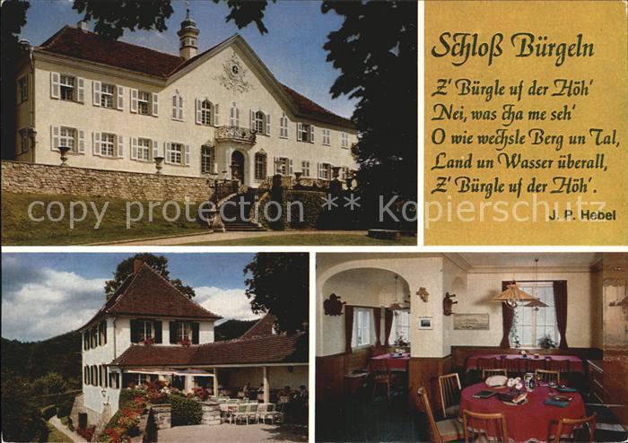 Kandern Schloss Buergeln Restaurant