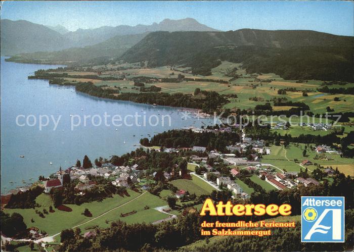 Attersee Fliegeraufnahme