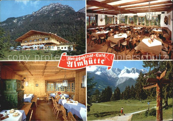 GARMISCH-PARTENKIRCHEN Bayern Berggasthof Cafe Almhuette
