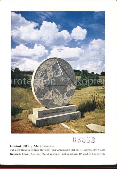Gmuend Niederoesterreich Meridianstein