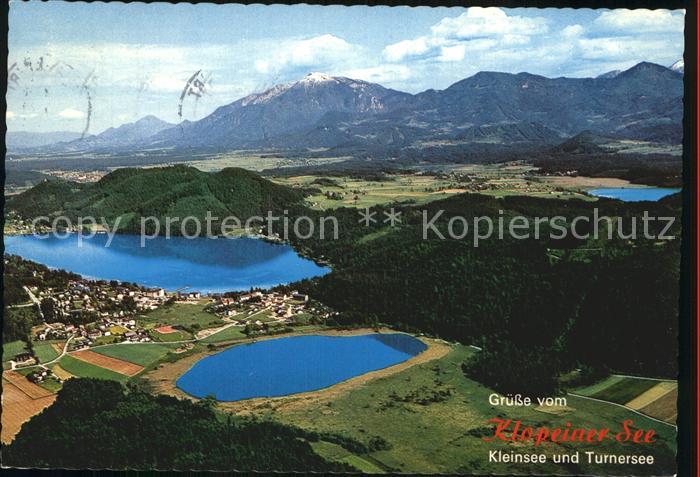 Klopeinersee Fliegeraufnahme Kleinsee und Turnersee