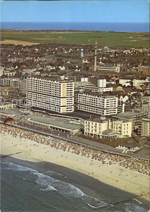 Westerland Sylt Fliegeraufnahme mit Strand