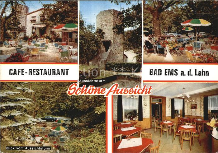 Bad Ems Cafe Restaurant Schoene Aussicht Aussichtsturm