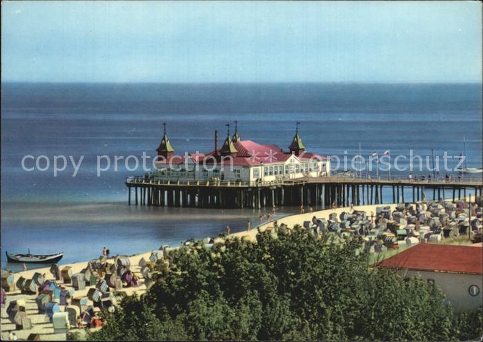 Ahlbeck Ostseebad Strand Seebruecke Strand Cafe