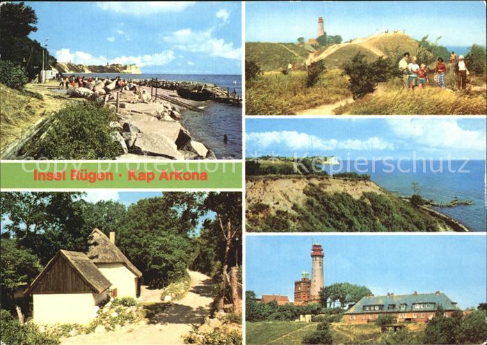 Ruegen Kap Arkona Strand Duenen Steilkueste Leuchtturm