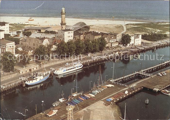 Rostock-Warnemuende Alter Strom Fliegeraufnahme