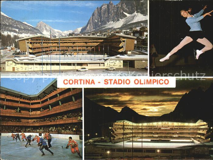 Cortina d Ampezzo Eisstadion Eishockey Eistaenzerin