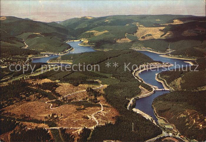 Okertalsperre im Harz Fliegeraufnahme
