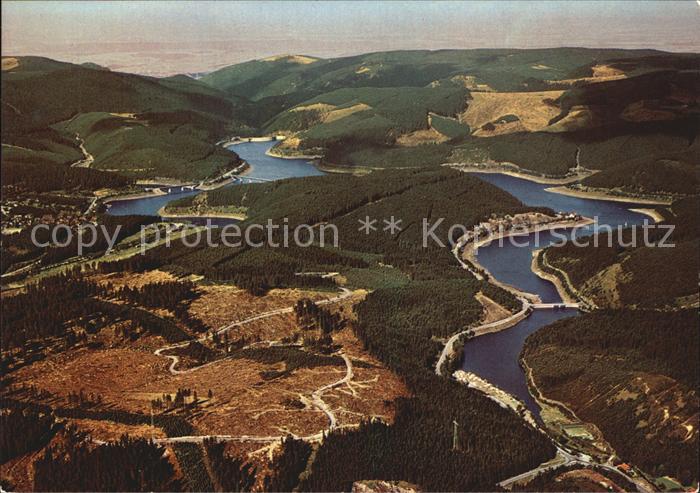 Okertalsperre im Harz Fliegeraufnahme