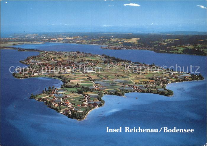 Insel Reichenau Bodensee Fliegeraufnahme