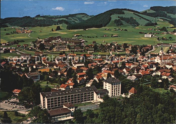 Oberstaufen Oberallgaeu Bayern Schlossbergklinik Fliegeraufnahme