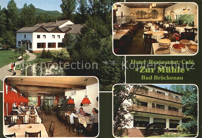 Bad Brueckenau Hotel Restaurant Cafe Zur Muehle Gastraeume Wasserrad